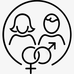 异性恋家庭的图标家庭女性异性恋图标高清图片