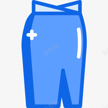 裙子时尚5蓝色图标图标