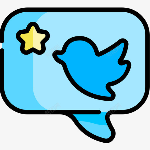 Twitter名人18线性颜色图标svg_新图网 https://ixintu.com Twitter 名人18 线性颜色