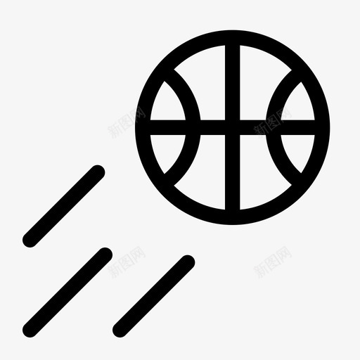 篮球投篮比赛跳投图标svg_新图网 https://ixintu.com linewerk 投篮 比赛 篮球 跳投 运动
