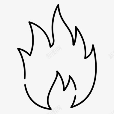 火焰燃烧生态图标图标