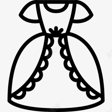 礼服公主直系图标图标