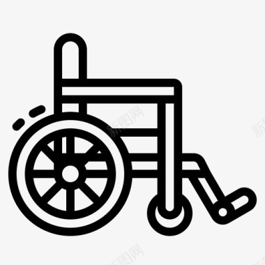 轮椅残疾人信号图标图标