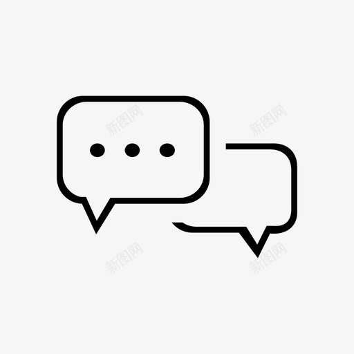 聊天系统svg_新图网 https://ixintu.com 聊天系统