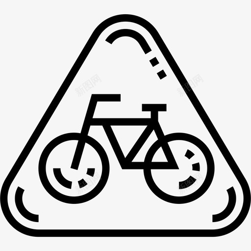 自行车停车场20直线图标svg_新图网 https://ixintu.com 停车场 直线 自行车