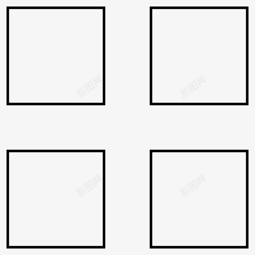 窗口块网格图标svg_新图网 https://ixintu.com 窗口 网格