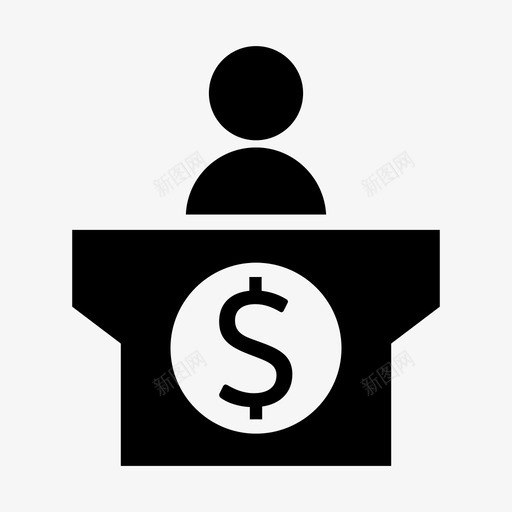 会议商务财务图标svg_新图网 https://ixintu.com 会议 商务 演讲 财务 资金