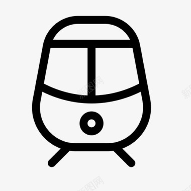 火车公共交通有轨电车图标图标