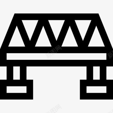 26号铁路直线桥图标图标