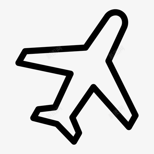 飞机飞行旅行图标svg_新图网 https://ixintu.com 娱乐 旅行 飞机 飞行