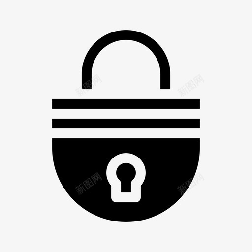 锁登录密码图标svg_新图网 https://ixintu.com 商业策略和财务 安全 密码 登录 锁