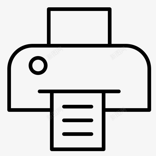 打印机印刷设备常规轮廓图标svg_新图网 https://ixintu.com 印刷 常规 打印机 设备 轮廓