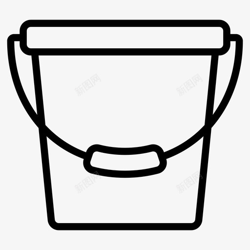 水桶清洁房屋图标svg_新图网 https://ixintu.com 保管 图标 家用 房屋 水桶 清洁 电器 线图 设备