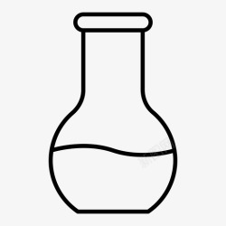 健身科学烧瓶实验佛罗伦萨烧瓶图标高清图片