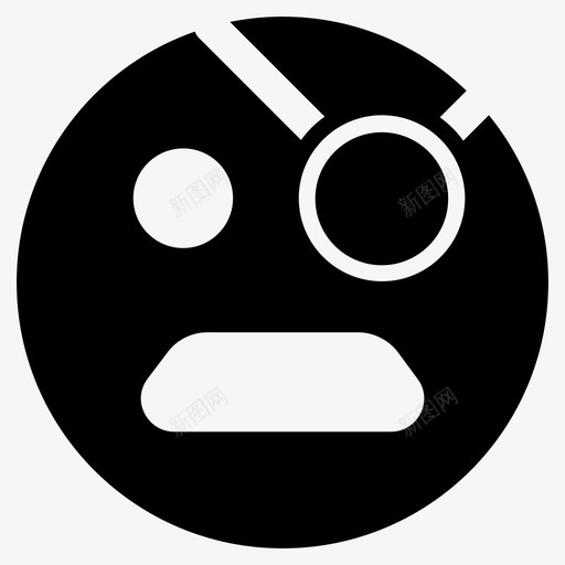 海盗脸表情符号图标svg_新图网 https://ixintu.com 海盗脸 表情符号