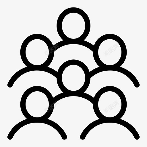 客户员工组图标svg_新图网 https://ixintu.com 一起 合作伙伴 员工 客户 用户界面大纲01 组