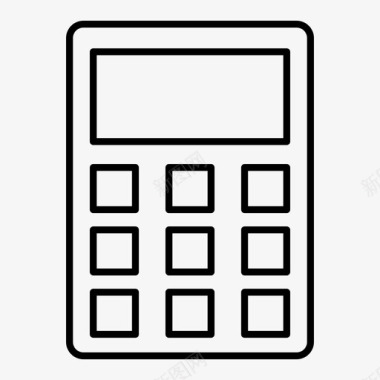 计算器会计电子图标图标