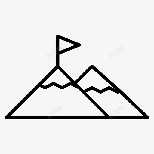 山冒险攀爬图标svg_新图网 https://ixintu.com 假期 冒险 大纲 度假 攀爬 有趣