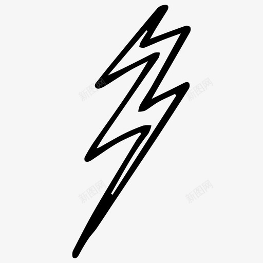 闪光涂鸦能量图标svg_新图网 https://ixintu.com 涂鸦 能量 闪光 闪电 风暴