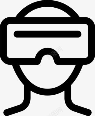 虚拟现实电脑环境图标图标