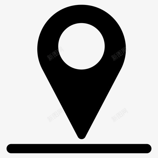 定位销定位指针地图标记svg_新图网 https://ixintu.com 图标 地图 字形 定位 指针 标记 电子商务