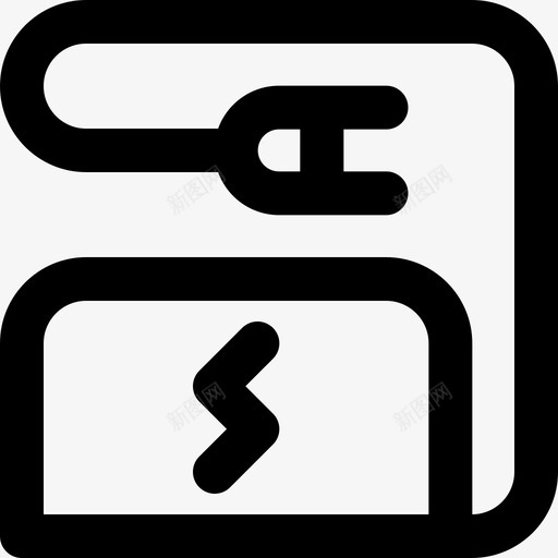 线性电子插头40图标svg_新图网 https://ixintu.com 插头 电子 线性