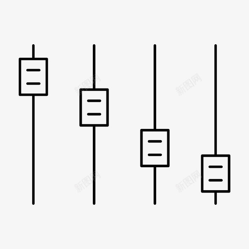 均衡器控制相等图标svg_新图网 https://ixintu.com 均衡器 控制 相等 设置