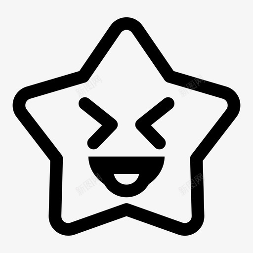 表情情感脸图标svg_新图网 https://ixintu.com 微笑 情感 明星 表情