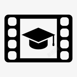 教育课视频教育课程培训图标高清图片