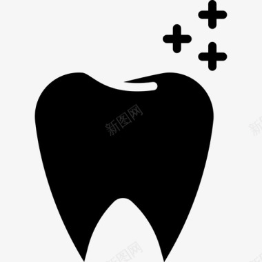 牙齿牙齿16实心图标图标