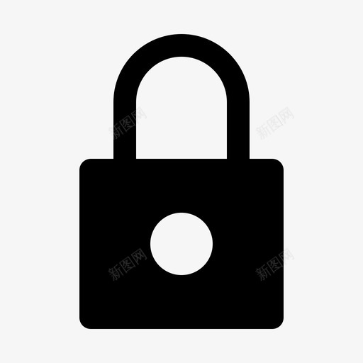 锁隐私安全图标svg_新图网 https://ixintu.com 商业 安全 标志 秘密 隐私