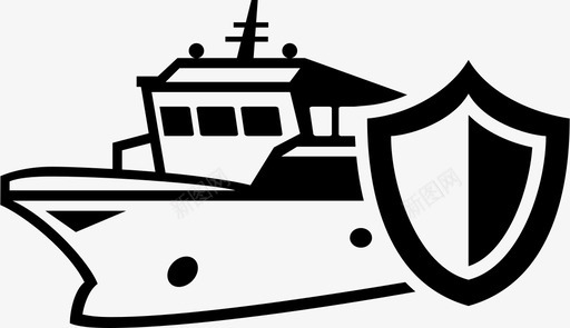 车辆保险事故船图标svg_新图网 https://ixintu.com 事故 游艇 船员 车辆保险