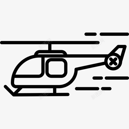 直升机飞行运输图标svg_新图网 https://ixintu.com 直升机 运输 飞行