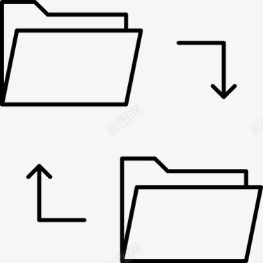 文件共享文件夹交换技术图标图标