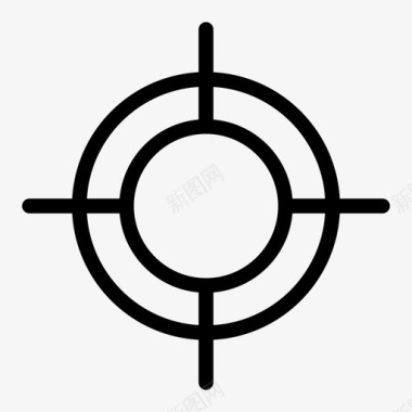 目标十字线焦点图标图标