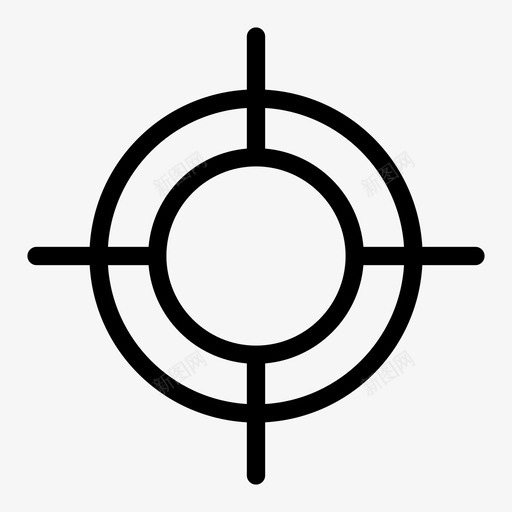 目标十字线焦点图标svg_新图网 https://ixintu.com 十字线 射击 焦点 目标 网络用户界面线图标