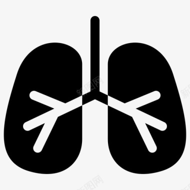肺解剖学医学图标图标