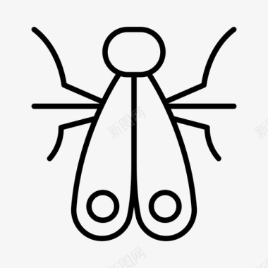 蛾子动物虫子图标图标
