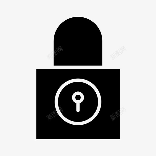 挂锁上锁安全图标svg_新图网 https://ixintu.com 上锁 安全 挂锁 标志 酒店