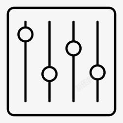 线路调整混音器调整控制图标高清图片