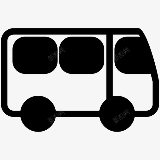 公共汽车公共交通旅游图标svg_新图网 https://ixintu.com 交通 公共 公共汽车 旅游