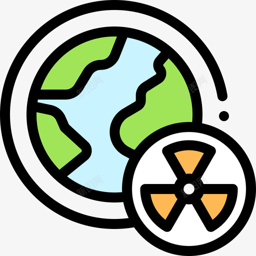 地球核能12线性颜色图标svg_新图网 https://ixintu.com 地球 核能 线性 颜色