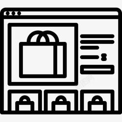 网站用户界面设计产品页面商店图标高清图片
