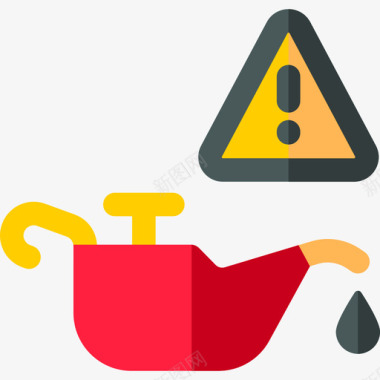 机油指示器驾驶学校9平坦图标图标