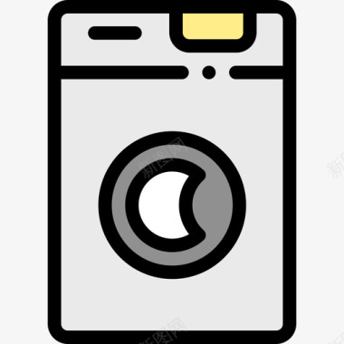洗衣机酒店服务22原色图标图标