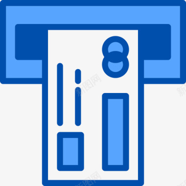 信用卡银行59蓝色图标图标