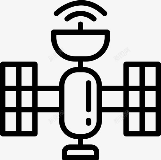 卫星技术65线性图标svg_新图网 https://ixintu.com 卫星 技术65 线性