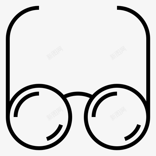 眼镜教育实验图标svg_新图网 https://ixintu.com 学习 学校 实验 教育 眼镜