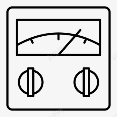 伏特计安培电子图标图标