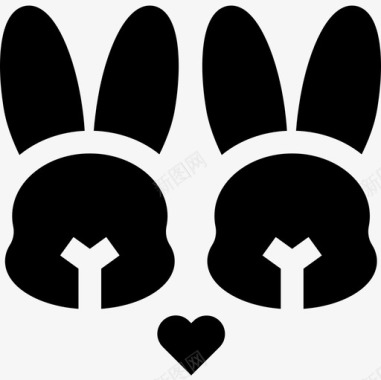 兔子爱78充满图标图标